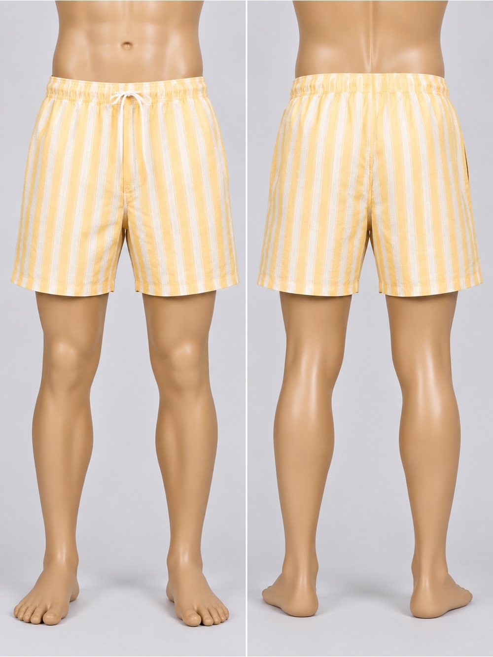 Target 🎯 Goodfellow & Co Yellow and White Striped Swim Trunks